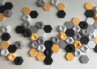Estudio de música 3d con paneles acústicos hexagonales de amortiguación de sonido 600mm * 600mm