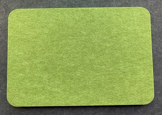 Los paneles de pared de amortiguamiento sanos del color verde/los paneles acústicos del poliéster ignífugos