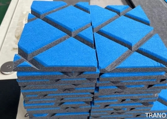 La tela 100% de tapicería de la fibra de poliéster envolvió los paneles de pared acústicos 3D GB8624B1