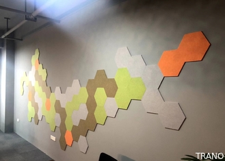 Absorción de sonido Hexágonos de aislamiento acústico multicolores reciclados