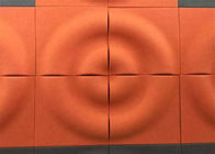 Los paneles de pared acústicos ignífugos 3d divulgan el aislamiento de calor absorbente del arte de la pared