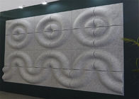 Los paneles de pared acústicos ignífugos 3d divulgan el aislamiento de calor absorbente del arte de la pared
