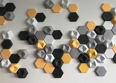 Estudio de música 3d con paneles acústicos hexagonales de amortiguación de sonido 600mm * 600mm
