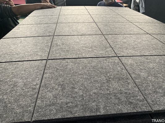 Fibra 100% de poliéster acústica de bloqueo sana de los paneles de pared 3D
