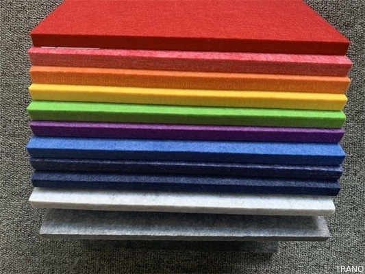 Paneles acústicos PET de absorción de sonido de carbón de alta densidad de 24 mm