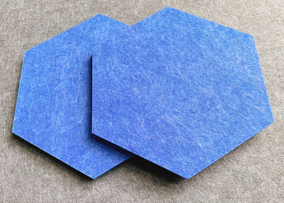 4x8 3d sostenible sentía el hexágono acústico de los paneles de pared formado