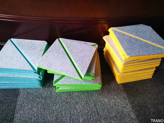 B llano recicló el sonido material que bloqueaba la pared acústica 3D artesona semi surcado