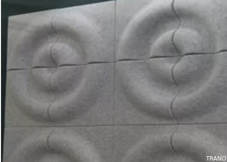 B llano recicló el sonido material que bloqueaba la pared acústica 3D artesona semi surcado