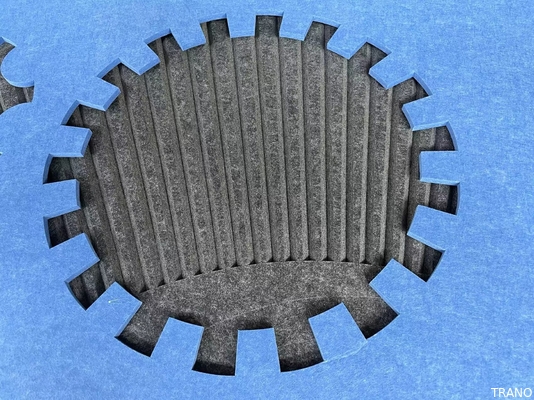La tela de tapicería anti de las bacterias envolvió los paneles de pared acústicos 3D